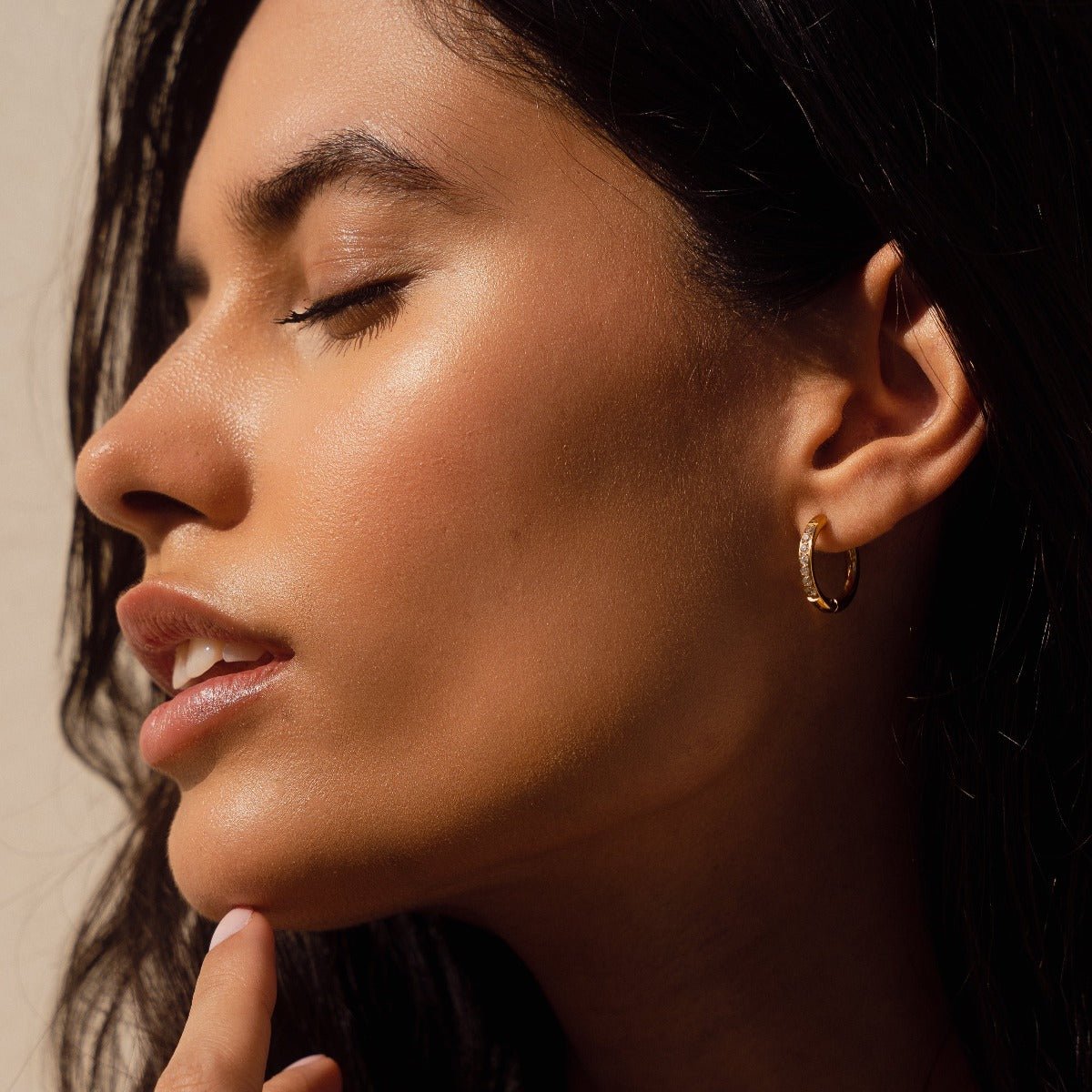 Arielle Hoop Earring Plated in 18K Gold