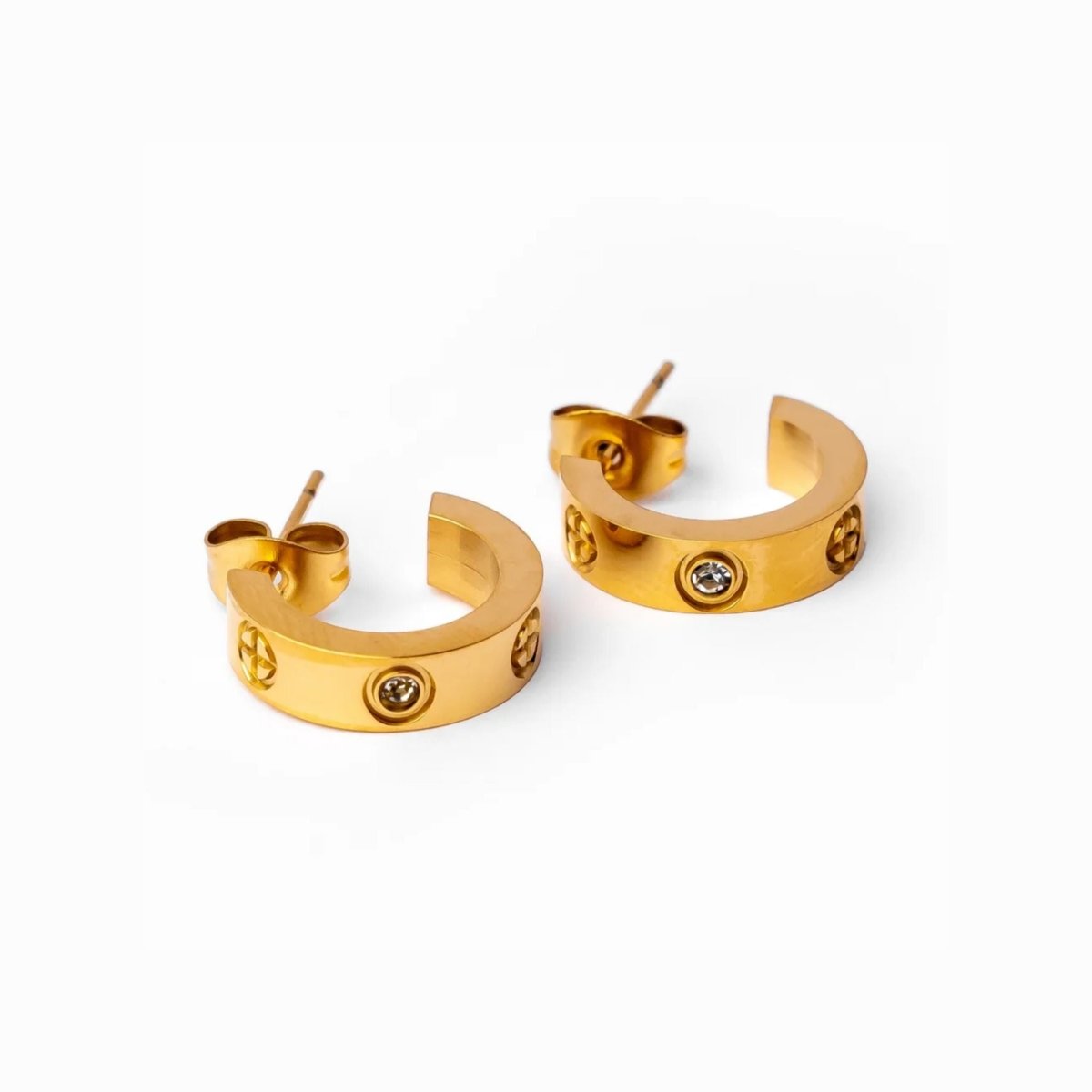 Classic Hoop Earring Inspired Gold Plated 18K