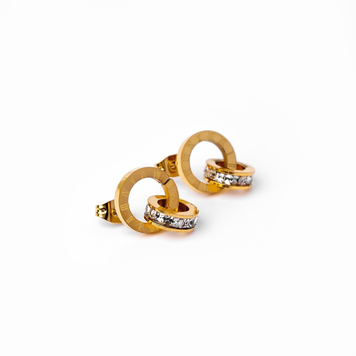 Imperial Earring Zirconia Stone Plated in 18K Gold