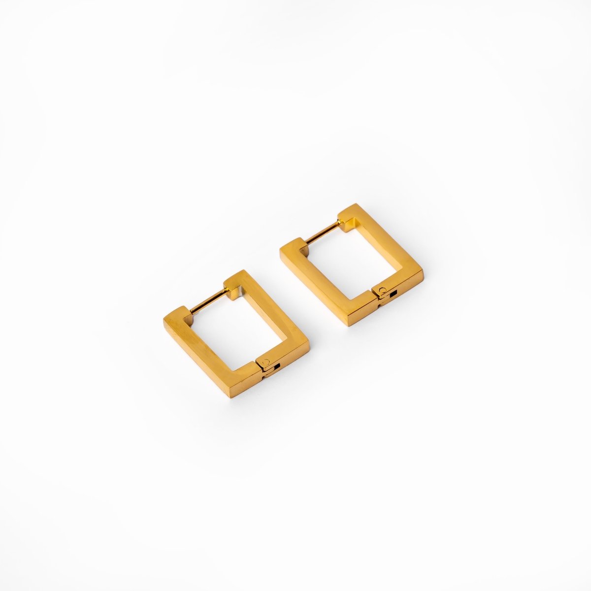 Square Hoop Earring Leonor Plated in 18K Gold