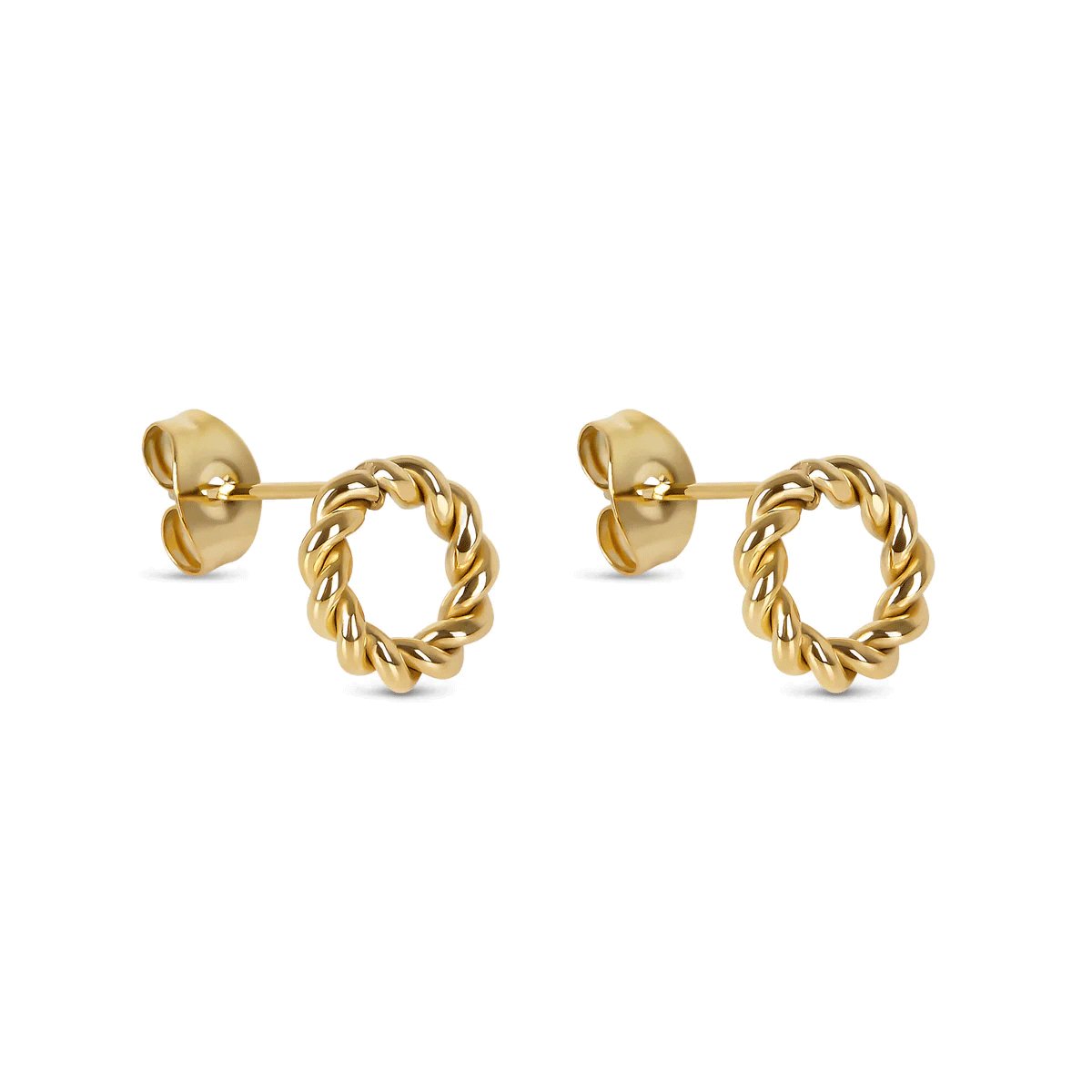 Twist Earring Plated in 18k Gold