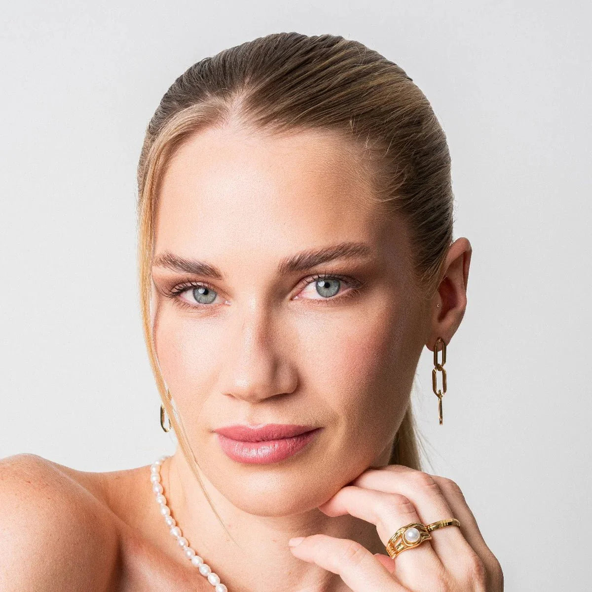 Gold Plated Drop Earrings