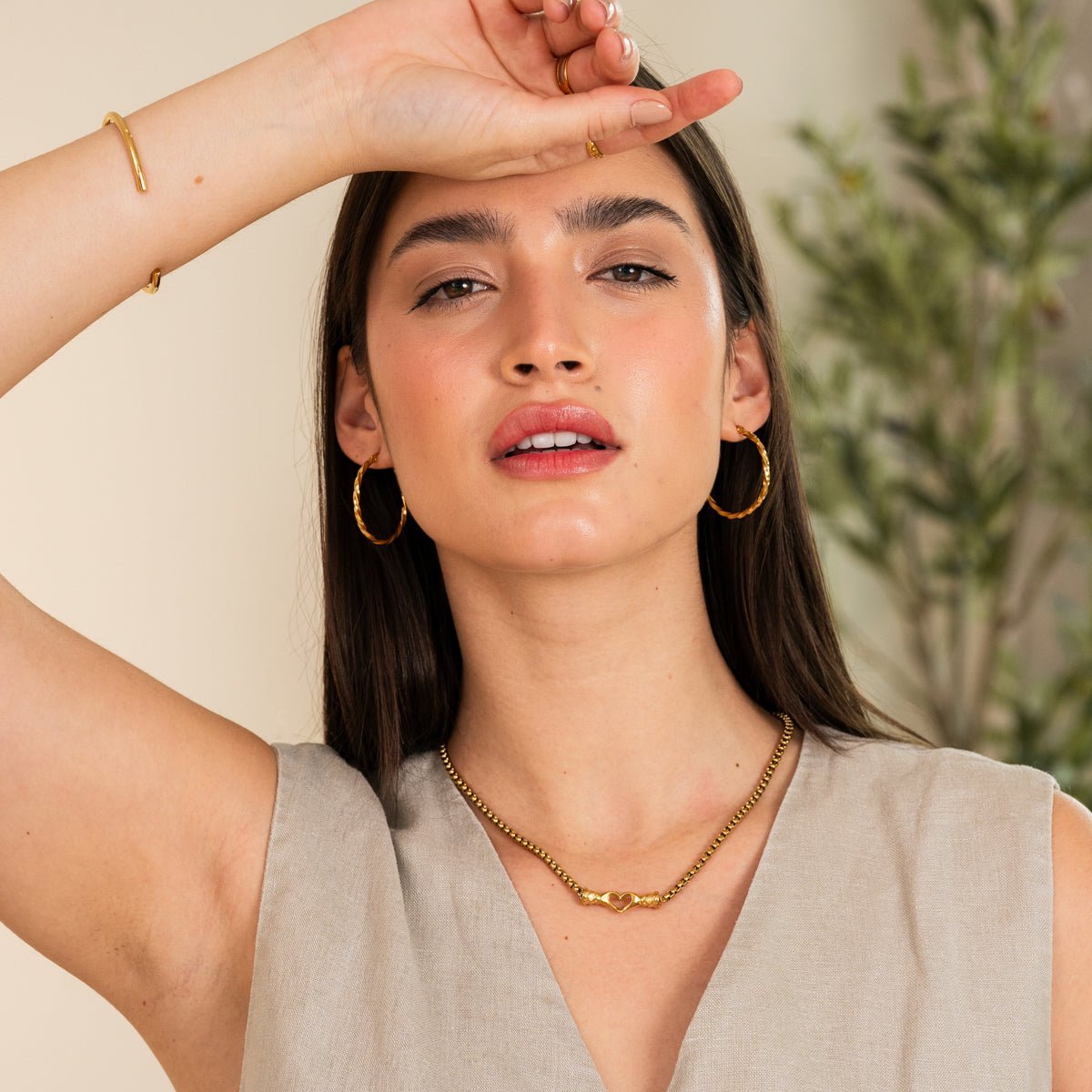 Collier Revyora plaqué or 18 carats