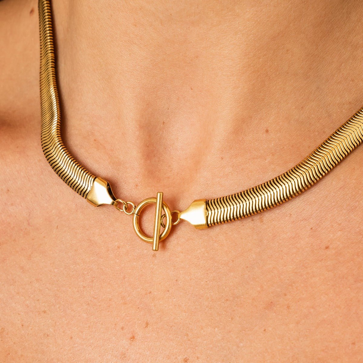 Gaia Choker Necklace Gold Plated 18k