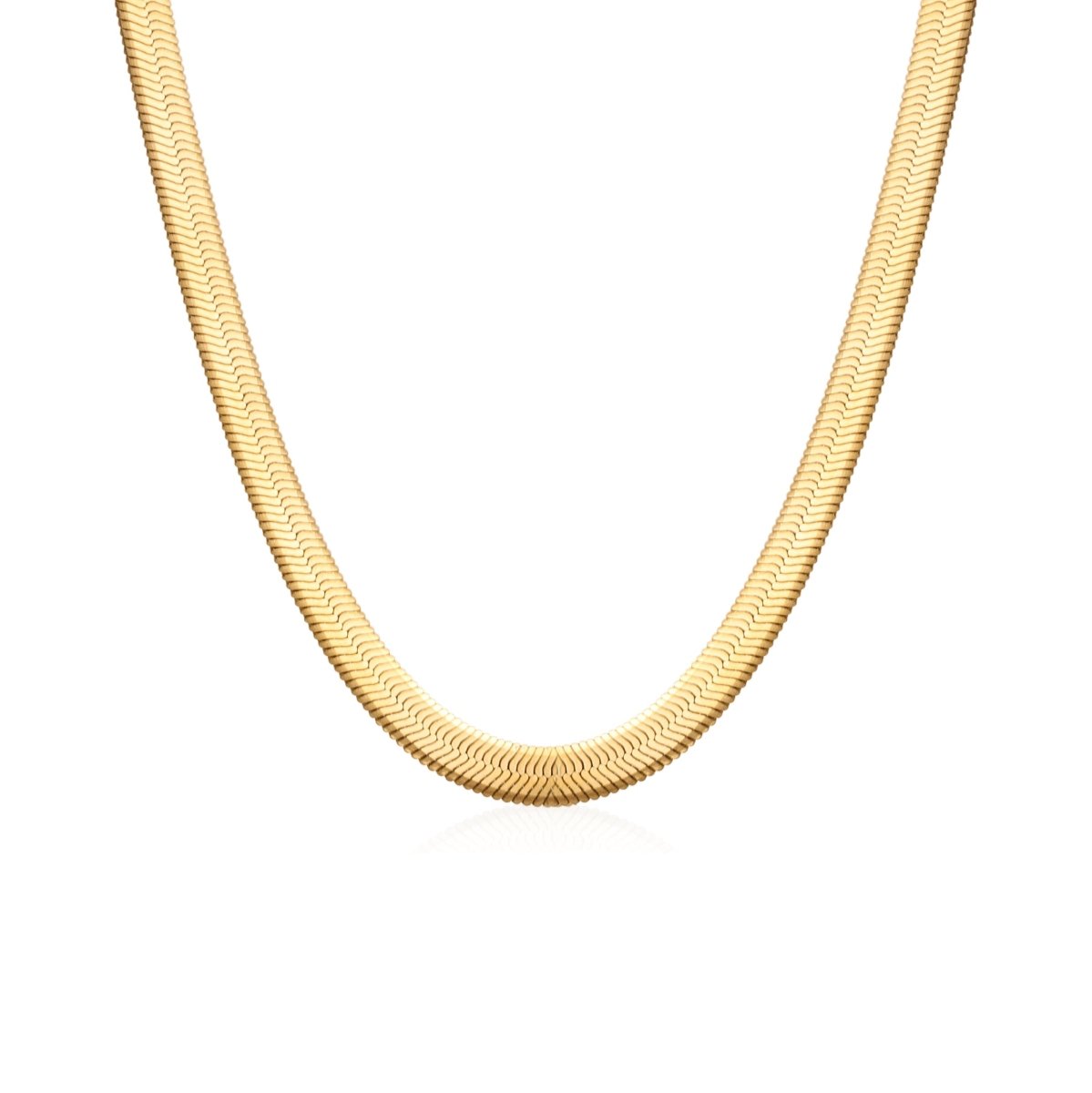 Gold Plated Snake Mesh Necklace