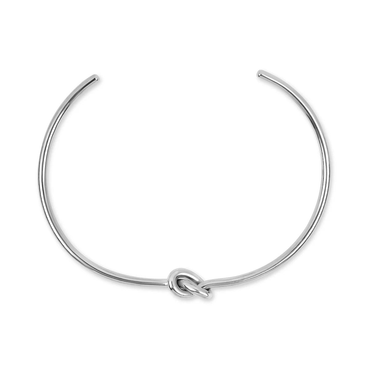 Elegance Bracelet Set & Knot Bracelet - Silver