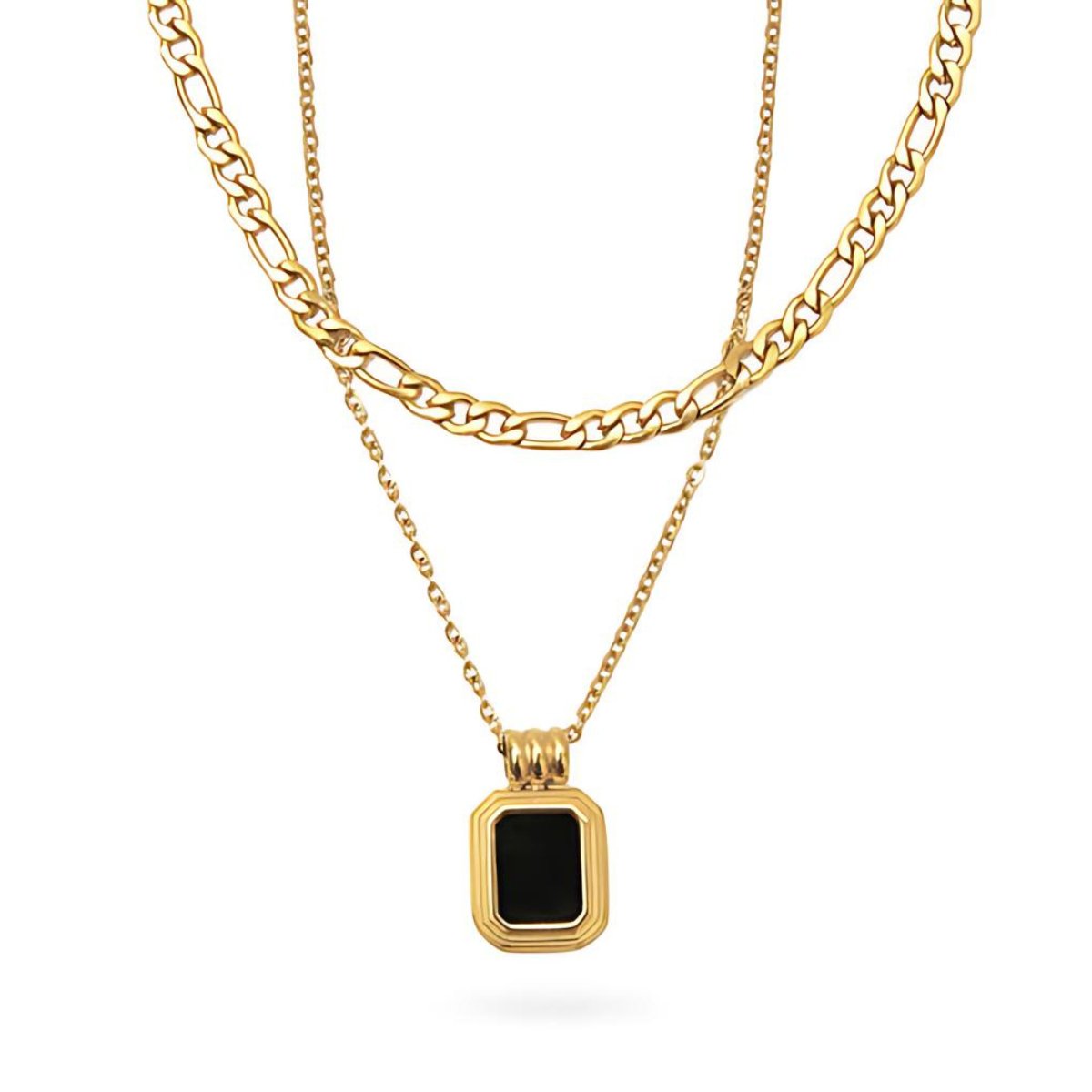 Mix Aurora Necklace Plated in 18K Gold