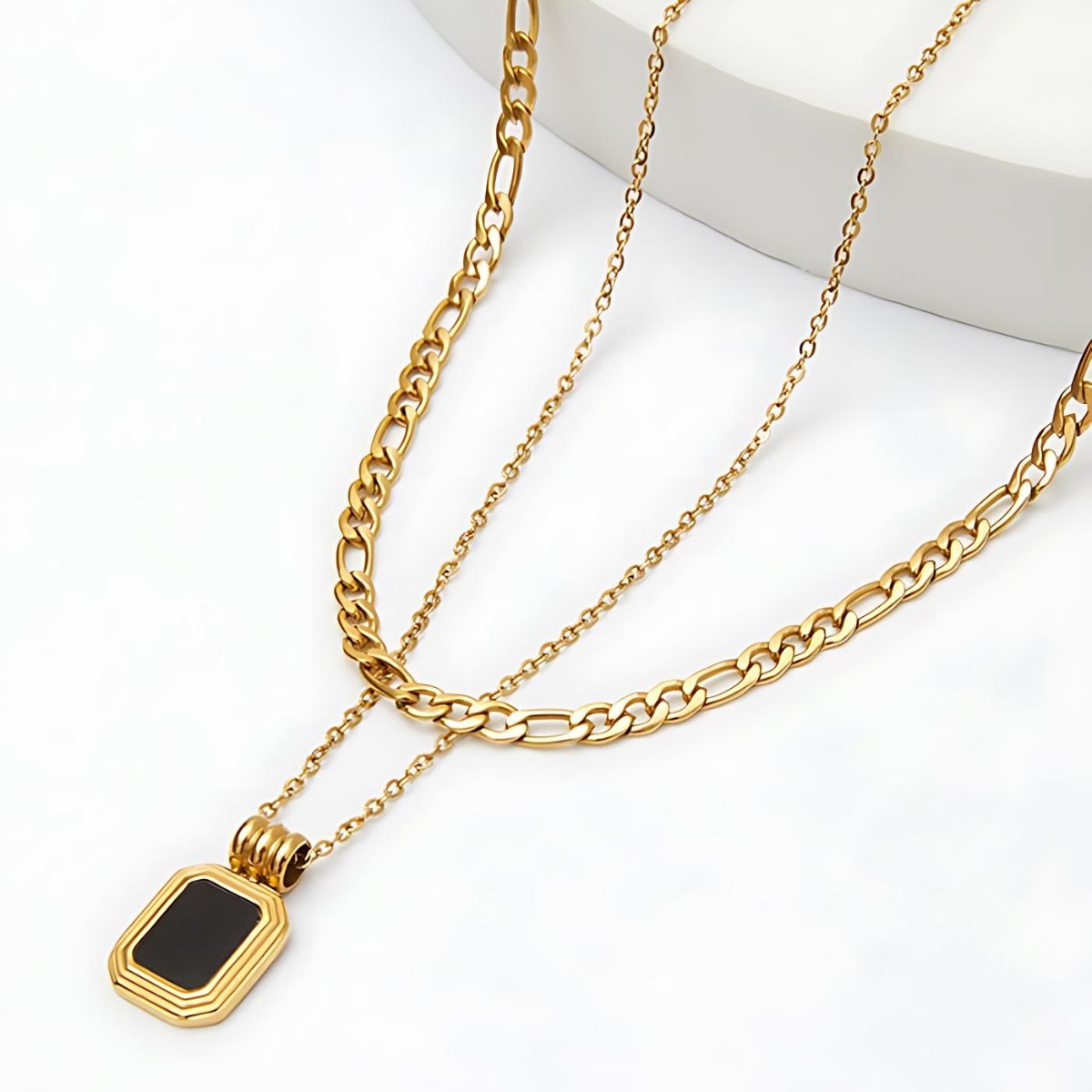 Mix Aurora Necklace Plated in 18K Gold