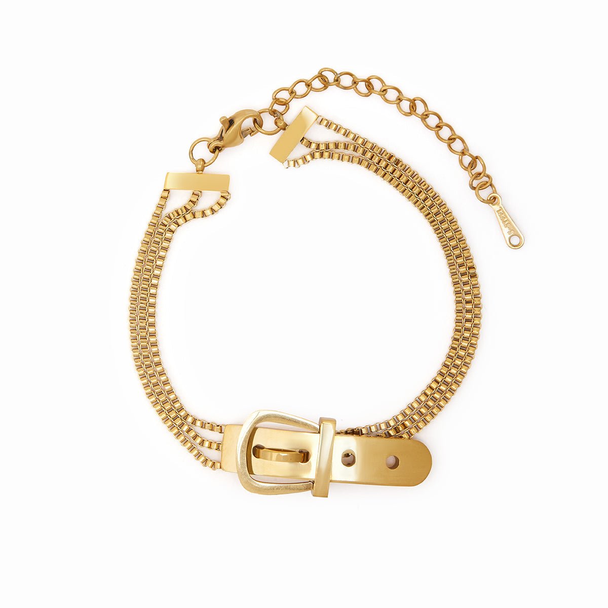 Bracelet with 18K Gold Plated Buckle