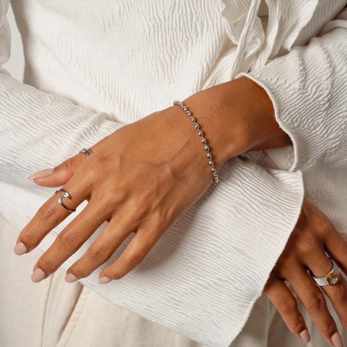 Sphere Chain Bracelet - Silver