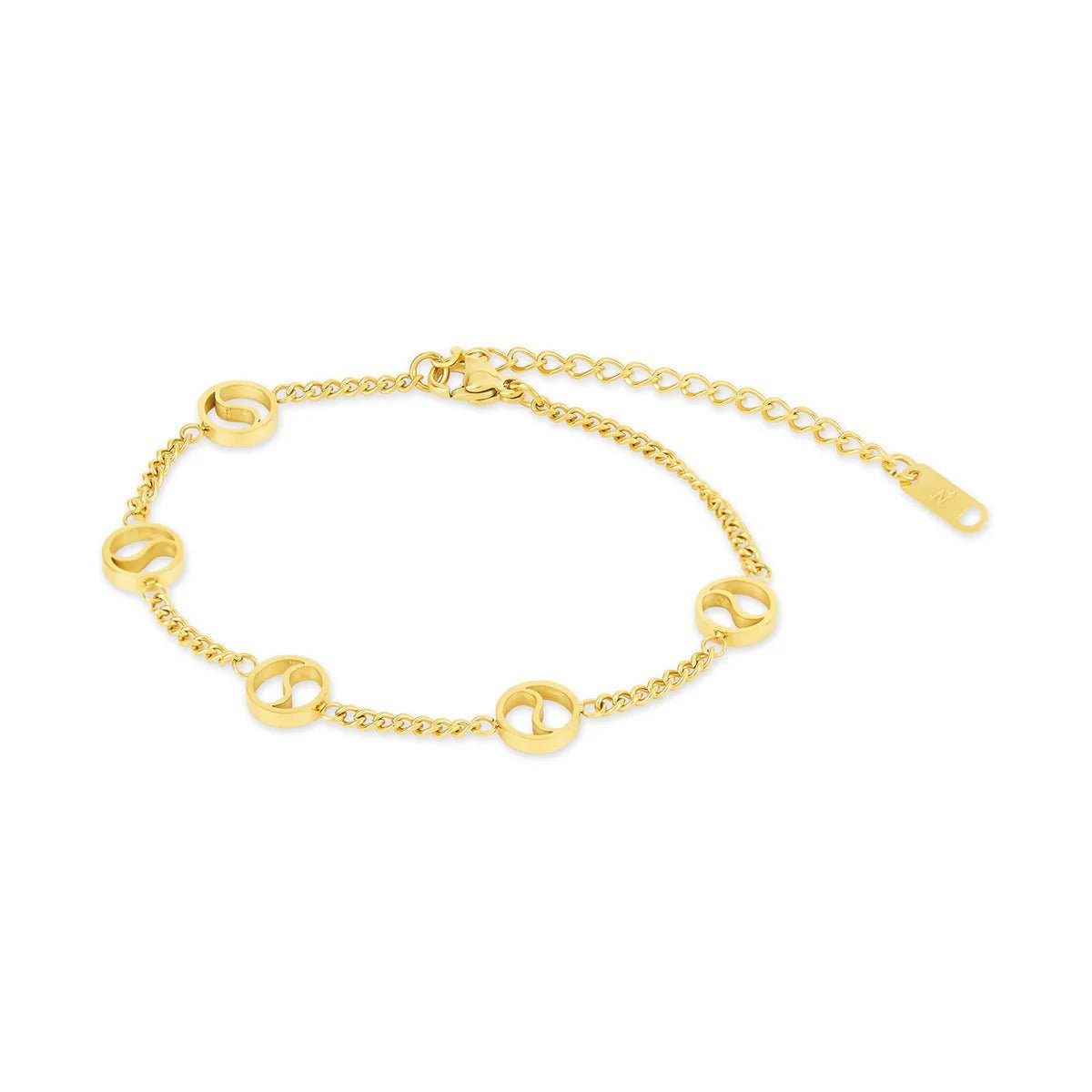 Sierra Pendant Bracelet Plated in 18K Gold