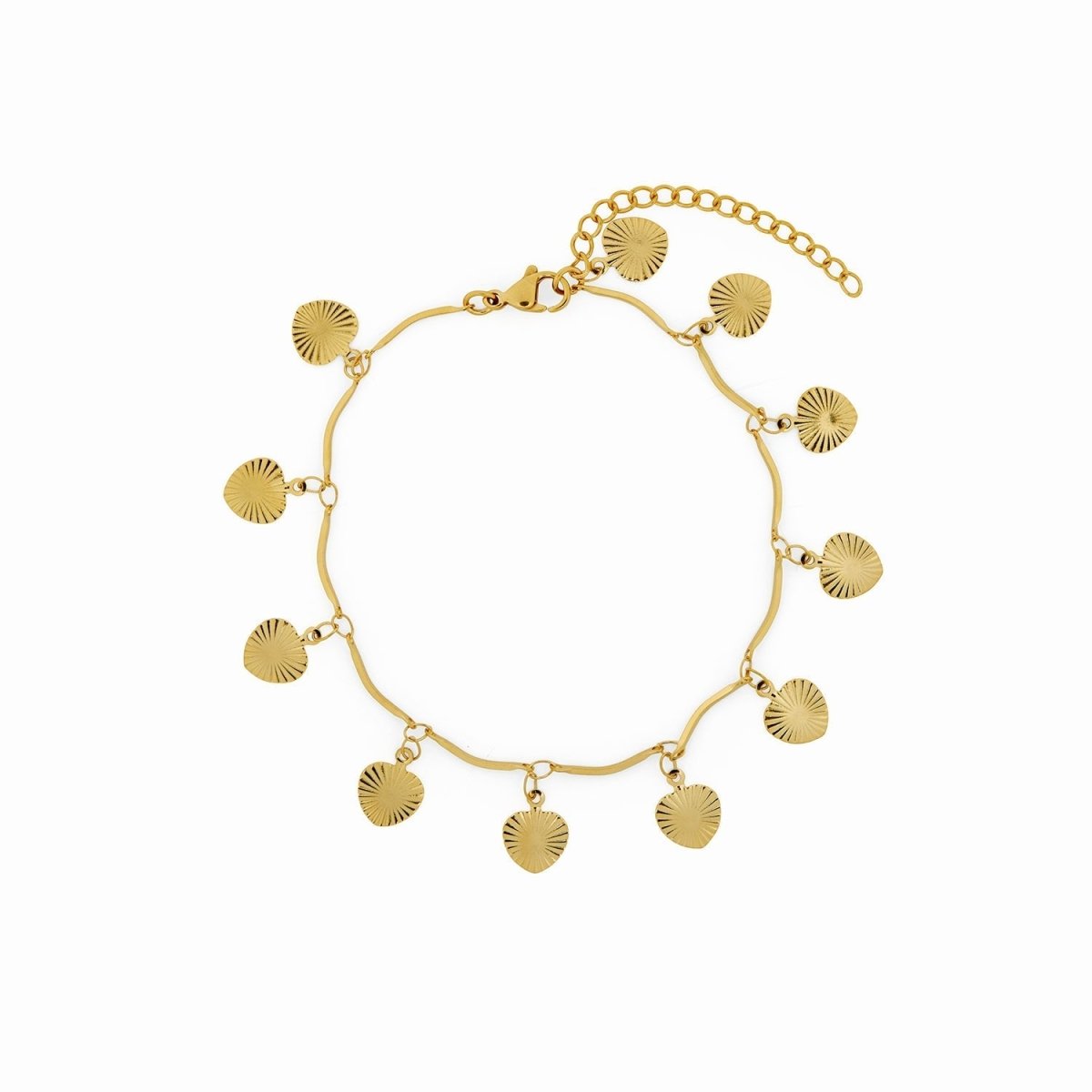 Shell Anklet Gold Plated 18K